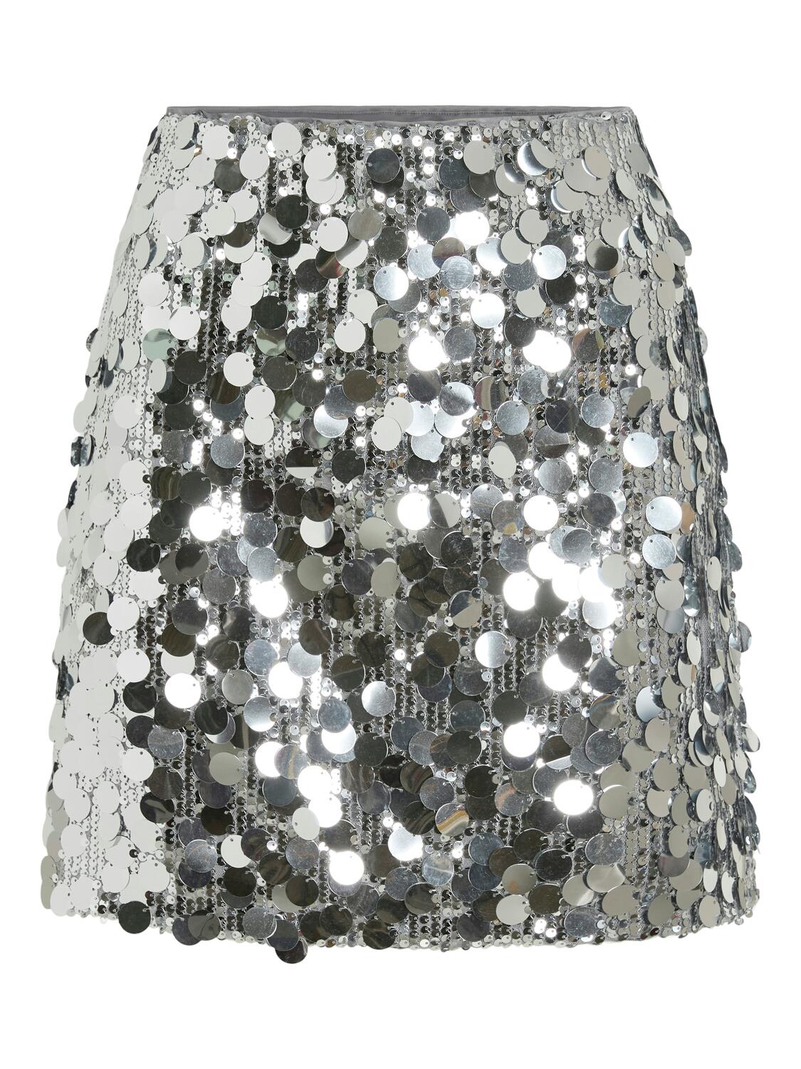 Vichaya paillet nederdel - Silver